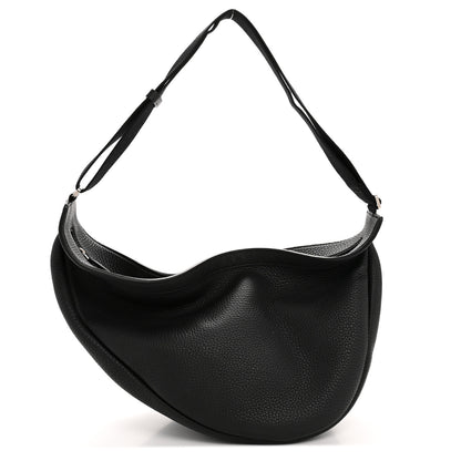 The Row Grained Calfskin Large Slouchy Banana Bag Black 1 of 10