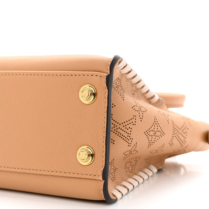 Louis Vuitton Calfskin Mahina Braided On My Side PM Arizona Brown 9 of 10