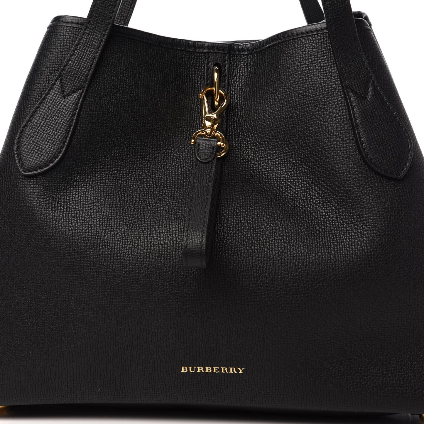 Grainy Calfskin Medium Honeybrook Tote Black