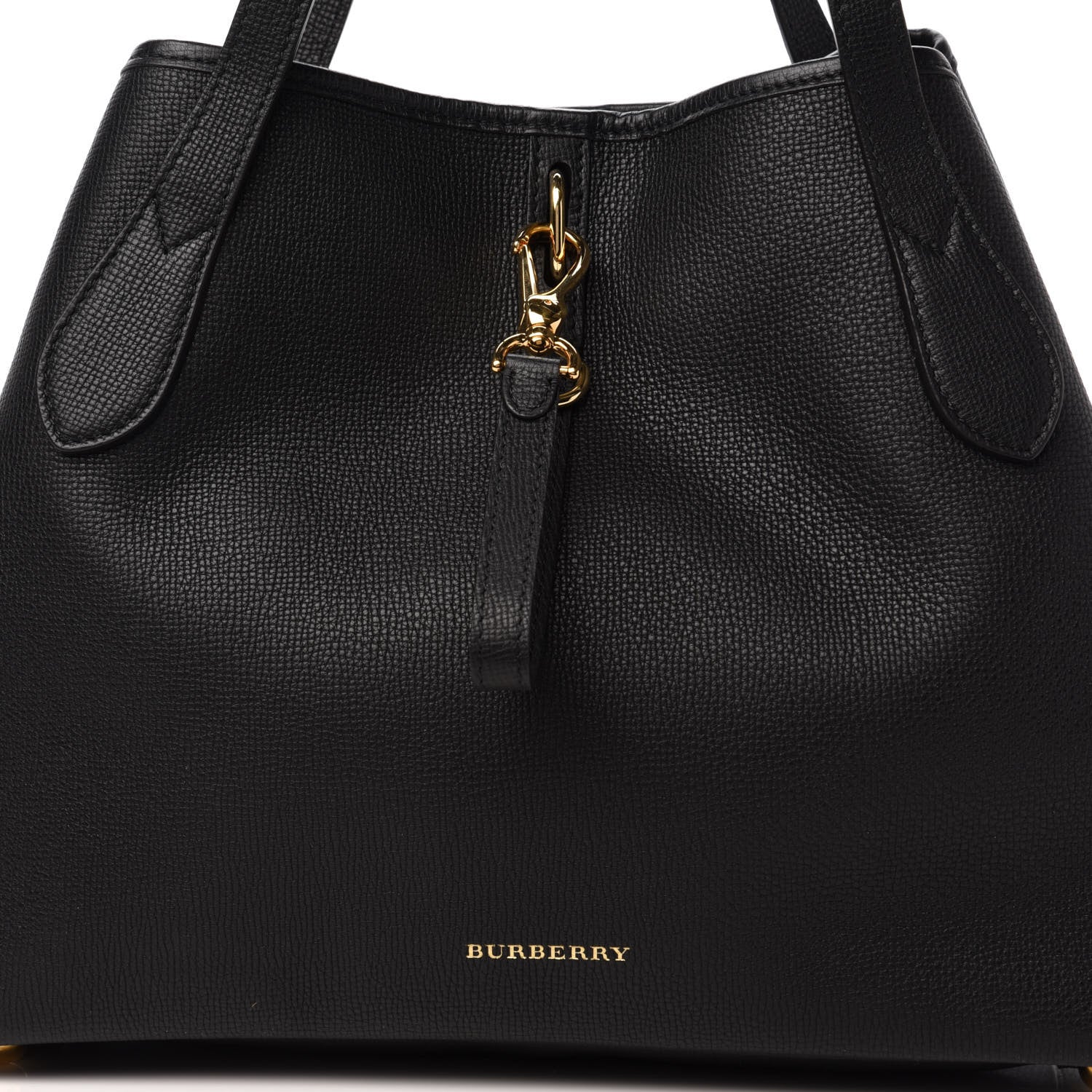 Burberry Grainy Calfskin Medium Honeybrook Tote Black 8 of 8