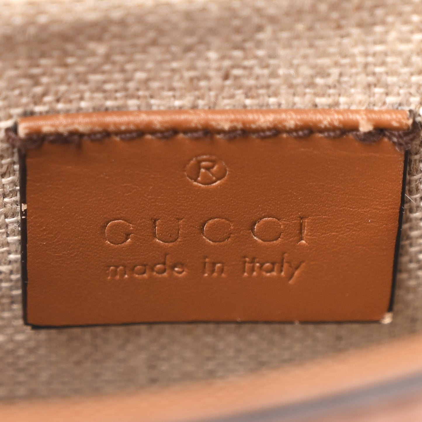 Calfskin Small Lady Web Shoulder Bag Cuir