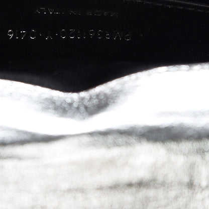 Saint Laurent Metallic Calfskin Monogram Large Belle De Jour Clutch Silver 9 of 9