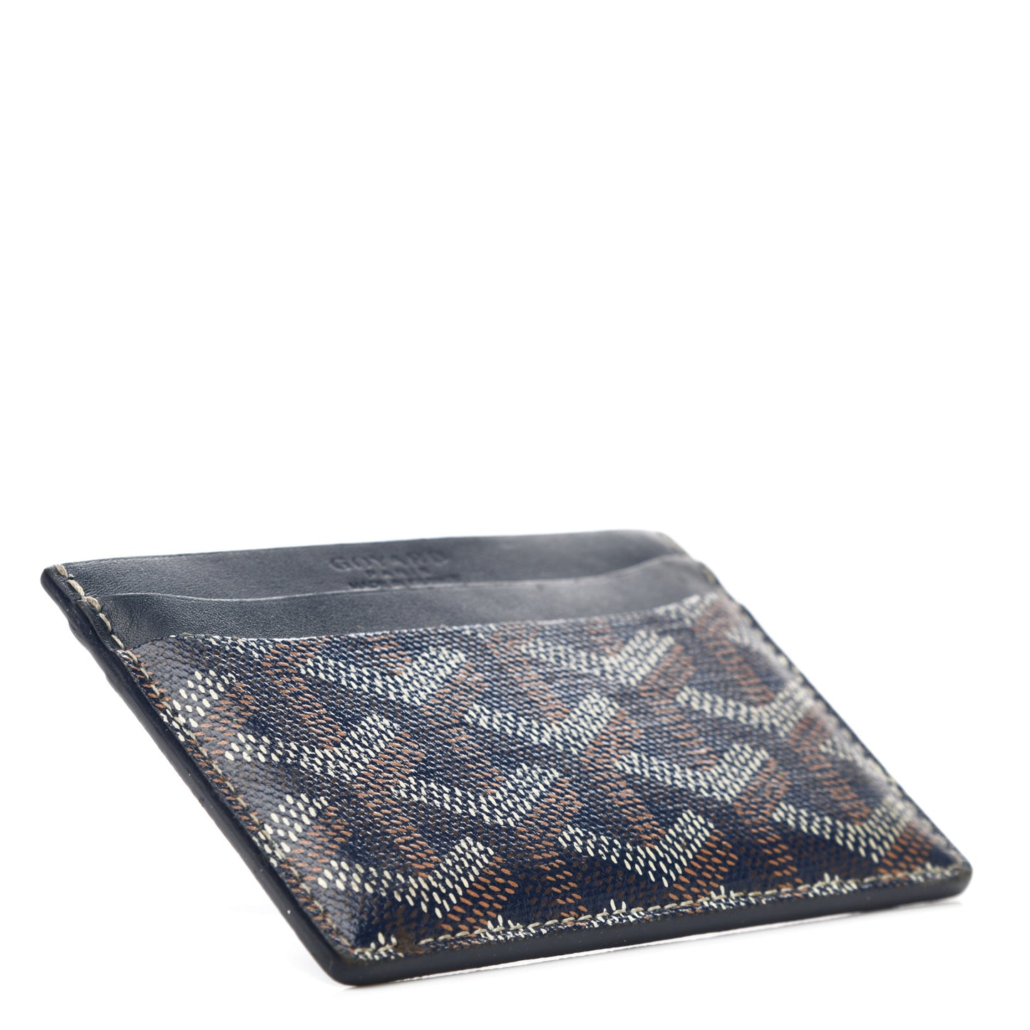 Goyardine Saint Sulpice Card Holder Navy