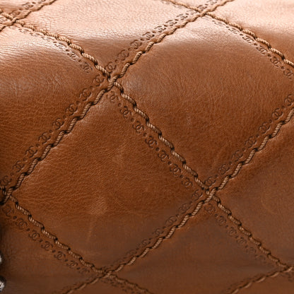 Chanel Calfskin Quilted Jumbo Coco Sporran Flap Light Brown 14 of 14