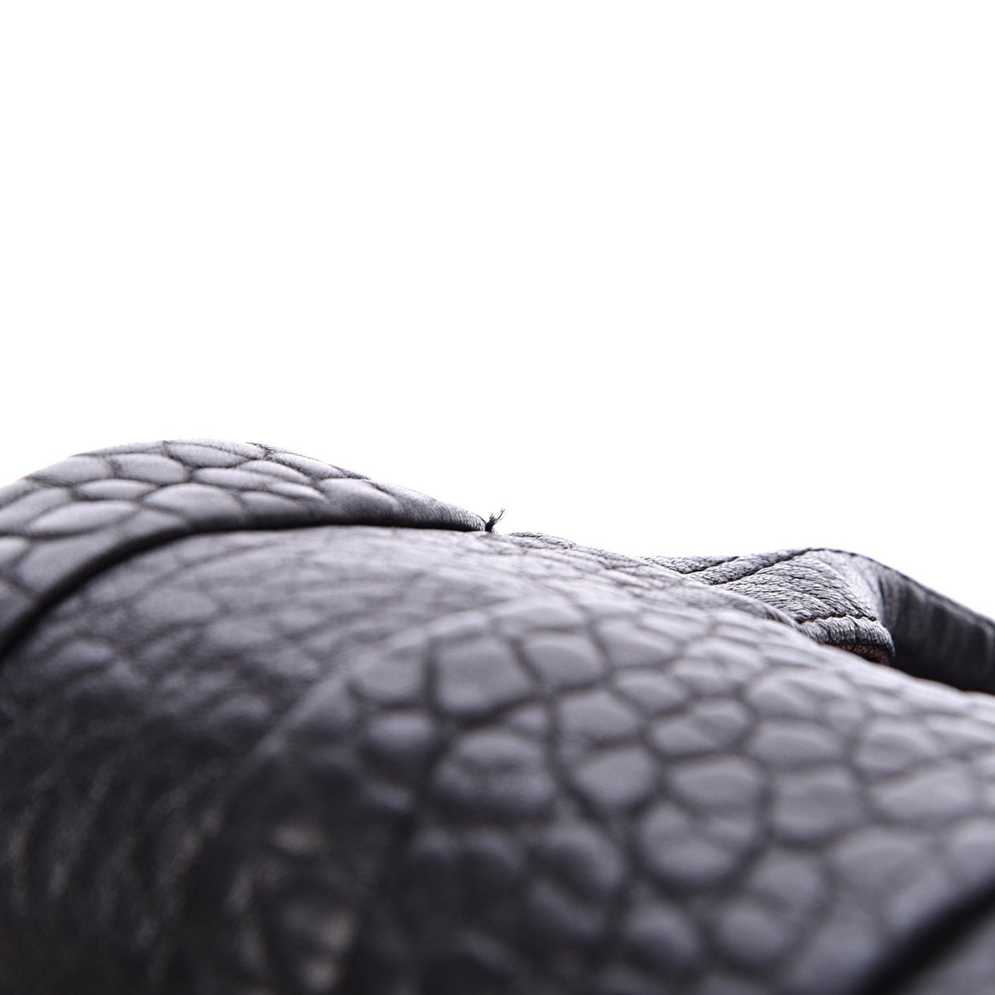 Pebbled Lambskin Mini Rockie Black Rose Gold Hardware