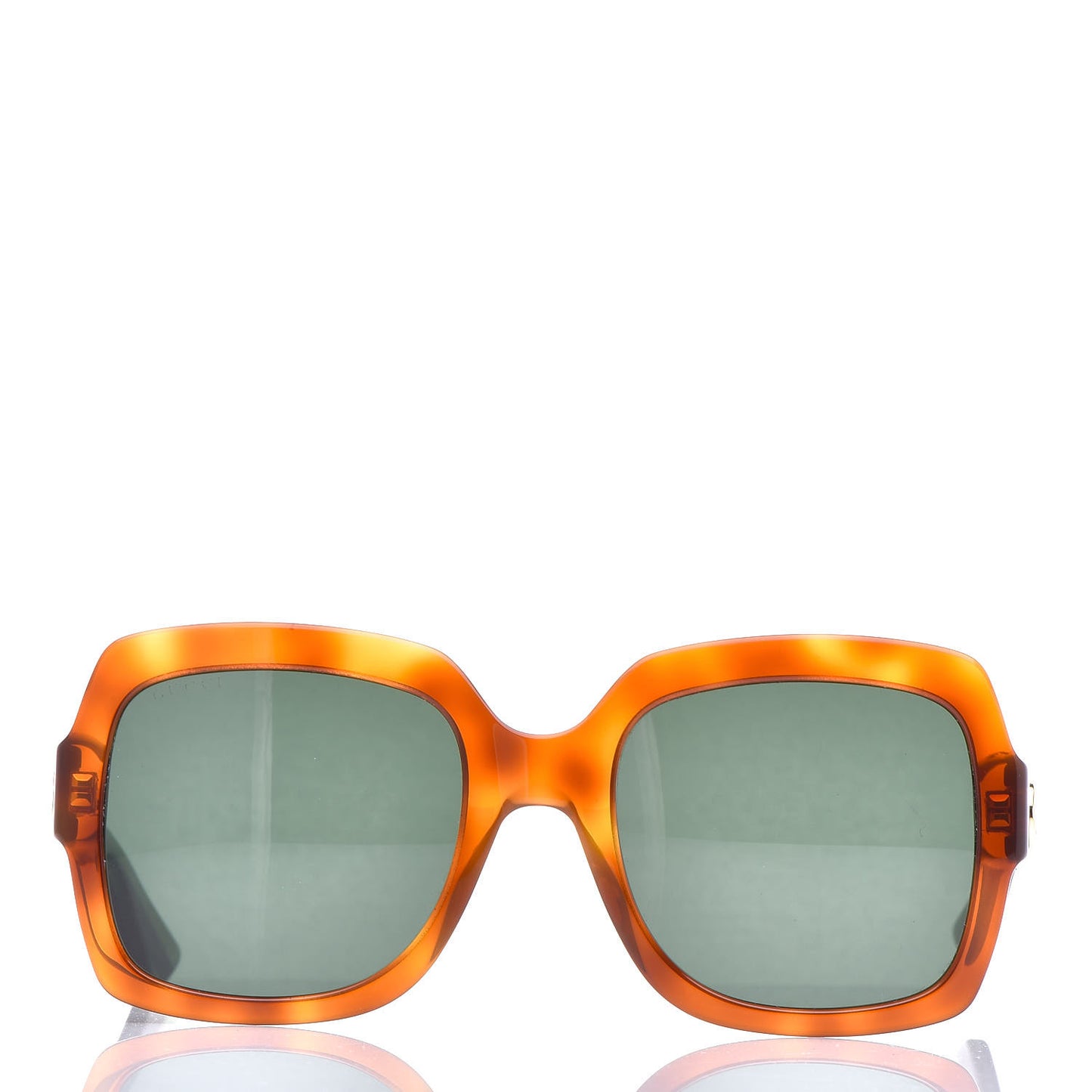 Oversize Square Web GG 0036S Sunglasses Tortoise