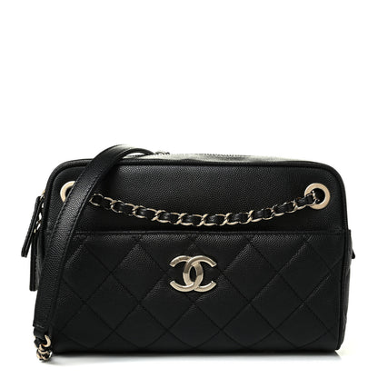 Chanel Caviar Quilted Small In & Out Camera Case Black 1 of 7