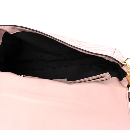 Fendi Nappa FF 1974 Embossed Baguette Rosa Quarzo 5 of 11