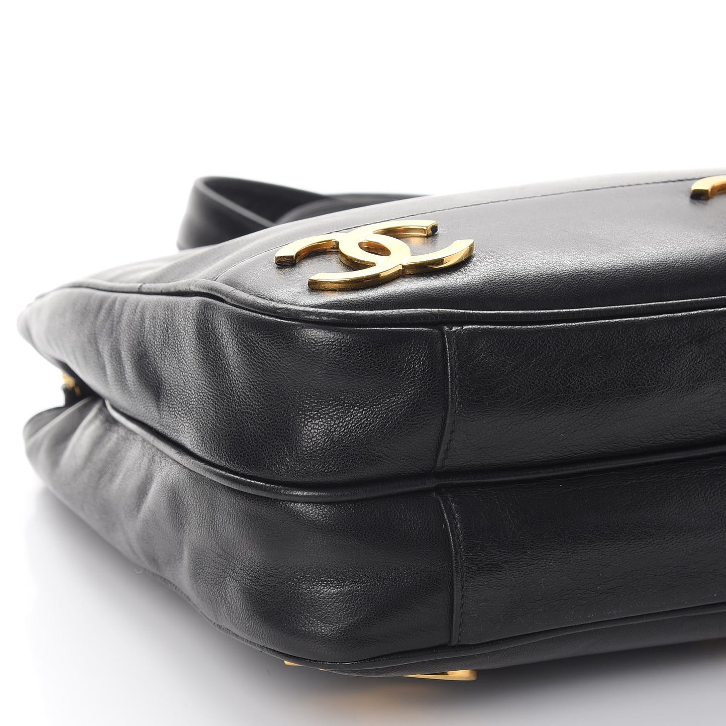 Lambskin CC Shoulder Bag Black