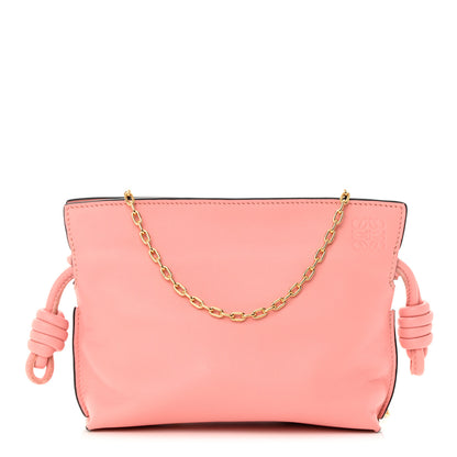 Loewe Calfskin Nano Flamenco Knot Clutch Warm Blossom 1 of 11