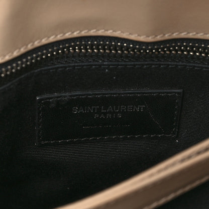 Saint Laurent Calfskin Y Quilted Monogram Toy Loulou Crossbody Bag Dark Beige 6 of 8
