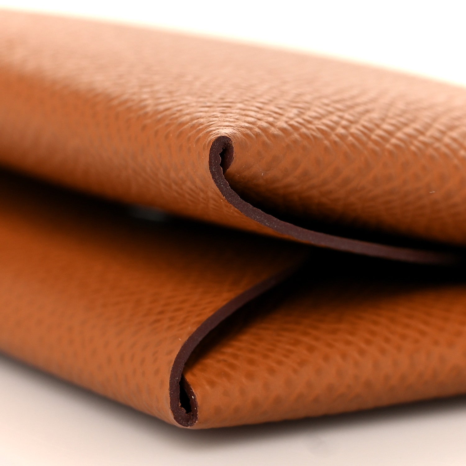 Hermes Epsom Calvi Duo Card Case Gold 9 of 9