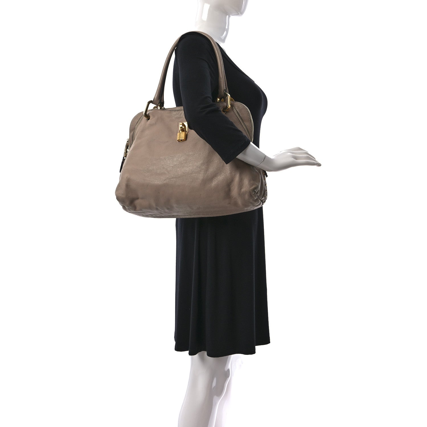 Marc Jacobs Lambskin Paradise Rio Satchel Beige 3 of 14