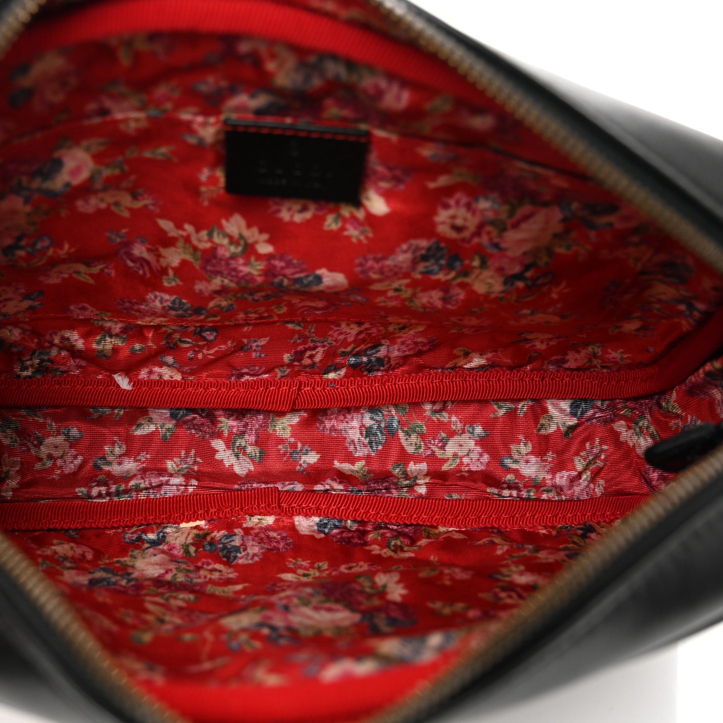 Calfskin Web Trapuntata Small GG Shoulder Bag Black