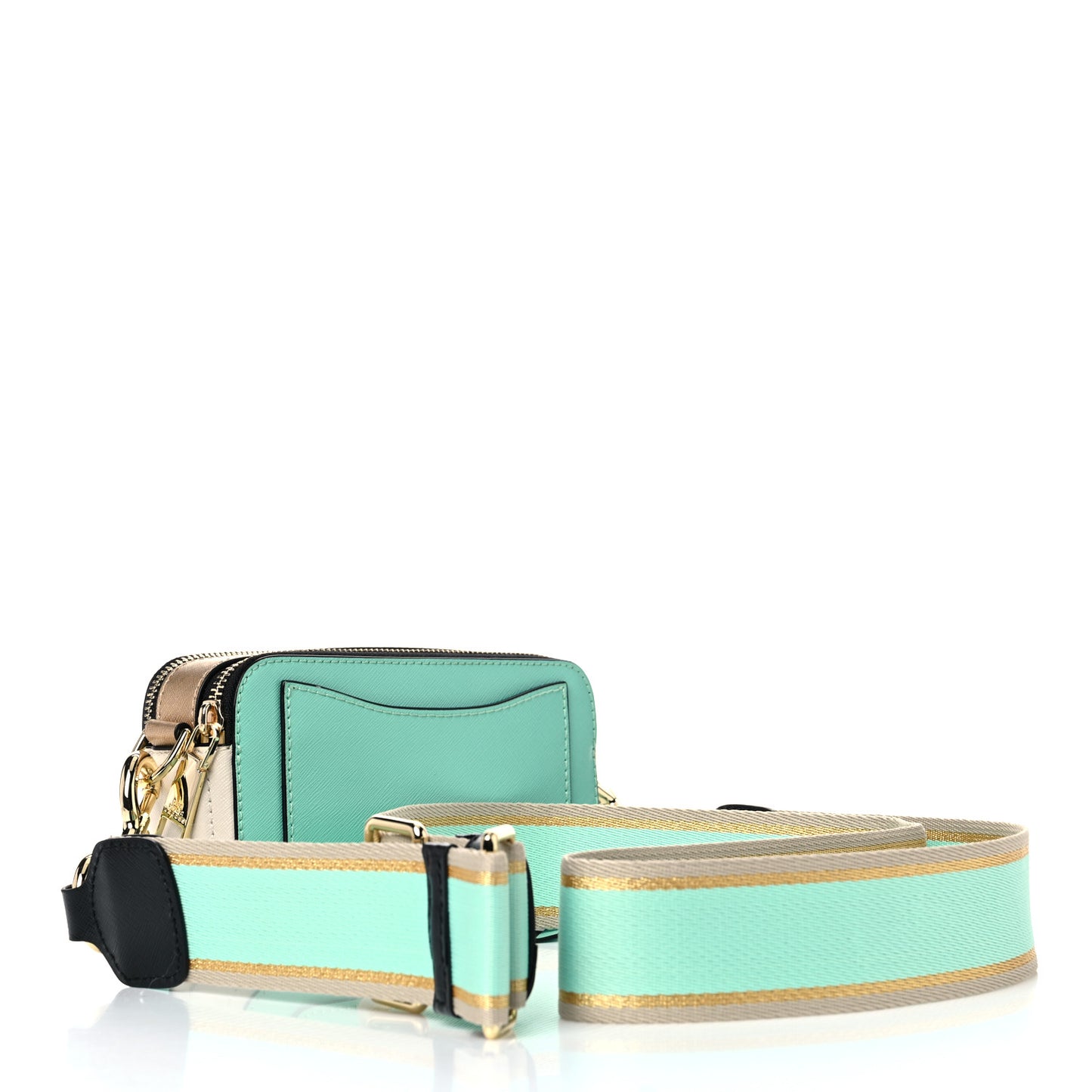 Saffiano Small Snapshot Camera Bag Mint Julep Multicolor