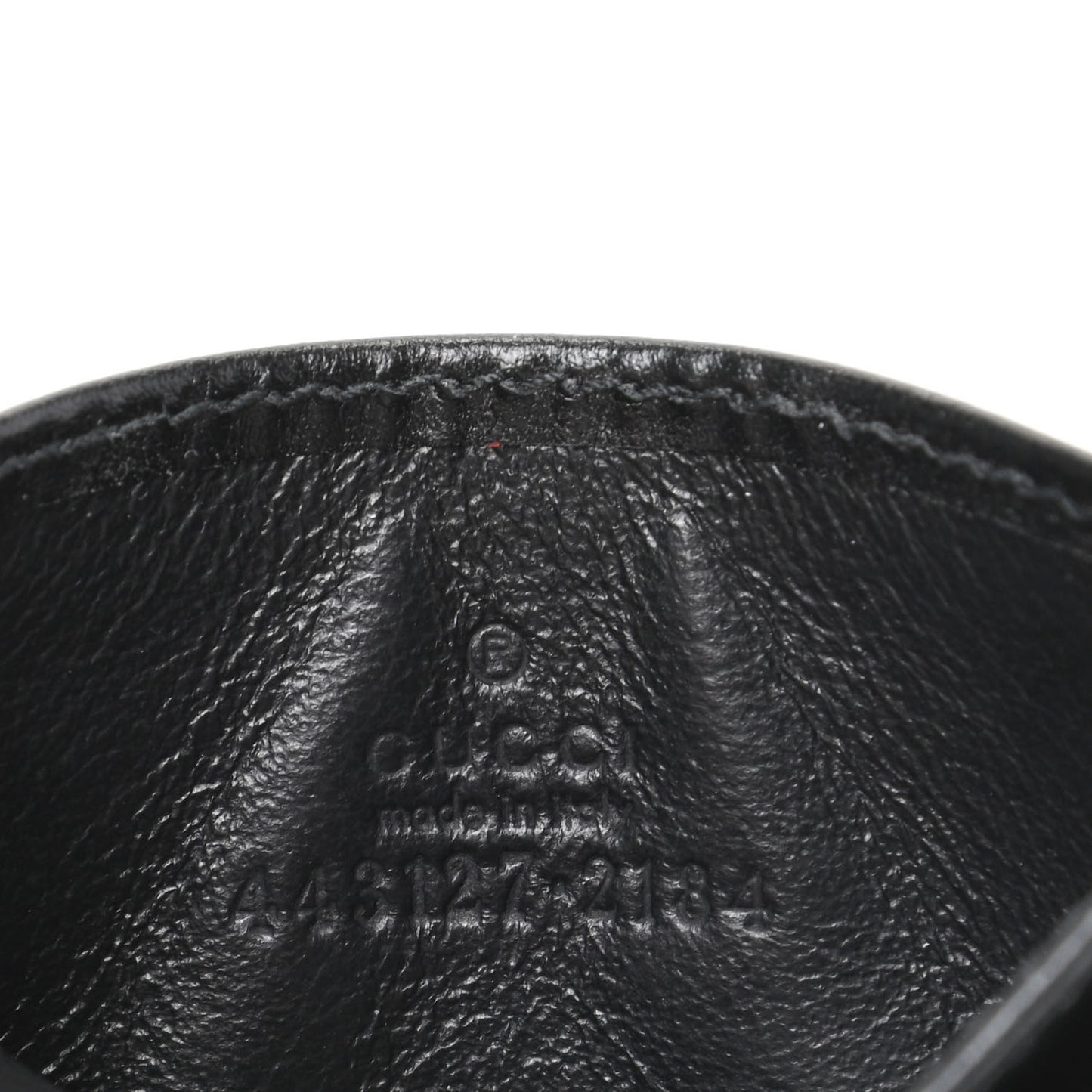 Calfskin Matelasse GG Marmont Card Holder Black