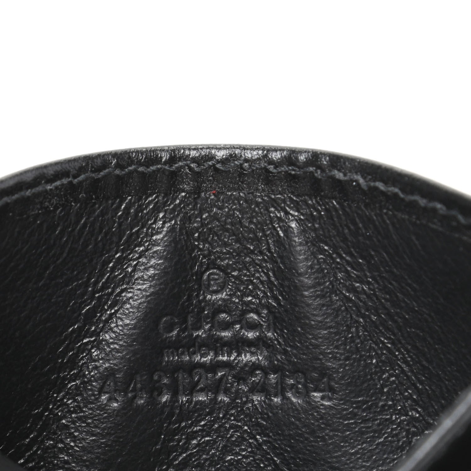 Gucci Calfskin Matelasse GG Marmont Card Holder Black 6 of 7