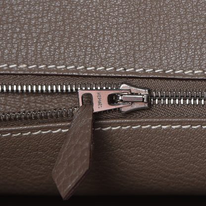 Hermes Taurillon Clemence JPG Shoulder Birkin II 42 Etoupe 18 of 37