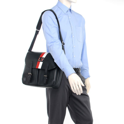 Louis Vuitton Epi Christopher Messenger Navy Stripes 2 of 7