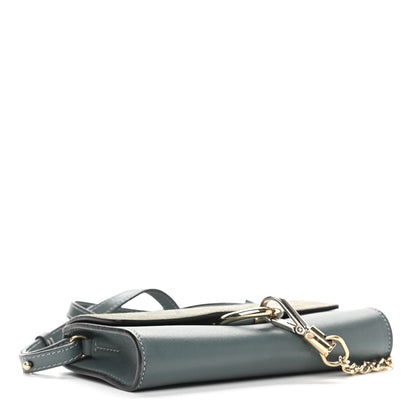 Chloe Suede Calfskin Mini Faye Shoulder Bag Cloudy Blue 4 of 11
