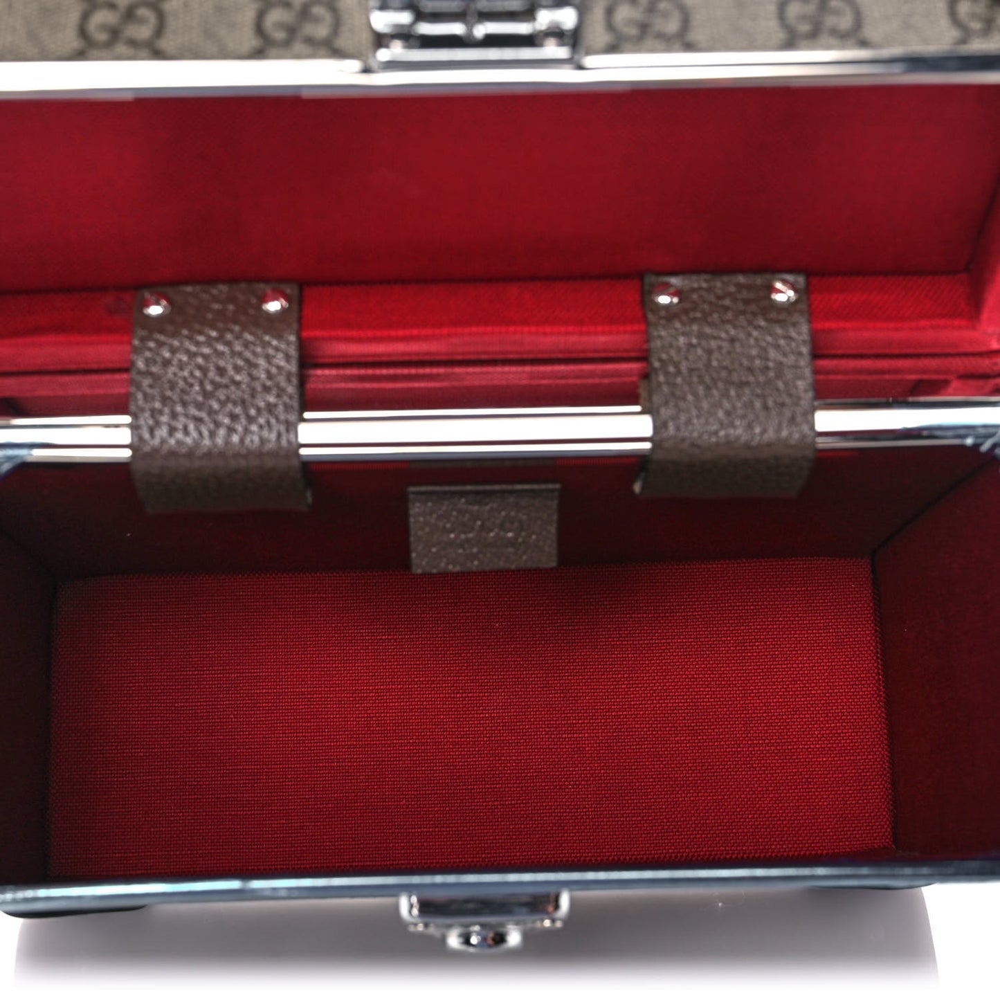 GG Supreme Monogram Globe-Trotter Beauty Case Brown