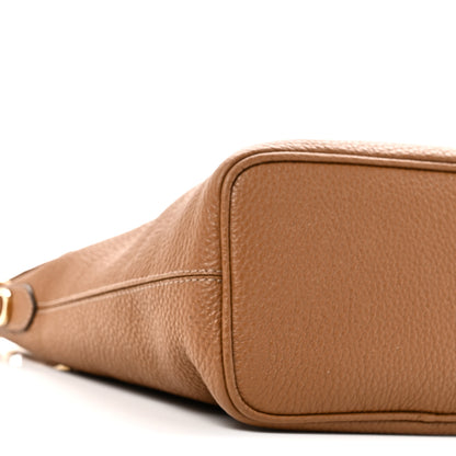 Prada Vitello Daino Soft Mini Shoulder Bag Caramel 8 of 9
