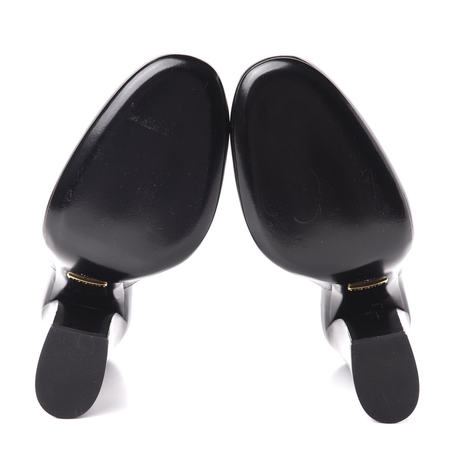 Malaga Kid Horsebit Princetown High Heel Mules 36 Black