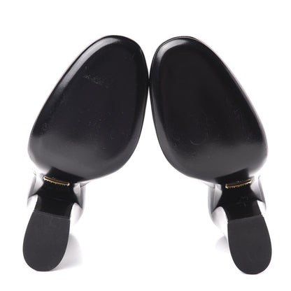 Gucci Malaga Kid Horsebit Princetown High Heel Mules 36 Black 7 of 7