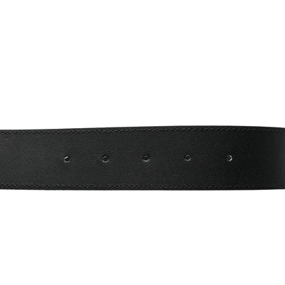 Gucci Textured Dollar Calfskin Nickel Double G 40mm Belt 95 38 Black 4 of 6