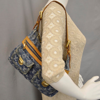 Louis Vuitton Monogram Denim Baggy PM Blue 2 of 10