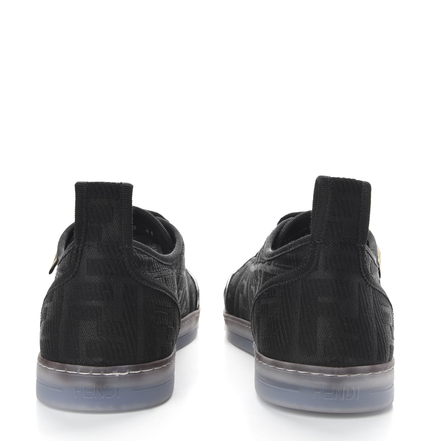 Fendi Corda FF Promenade Low Top Sneakers 41 Black 5 of 10