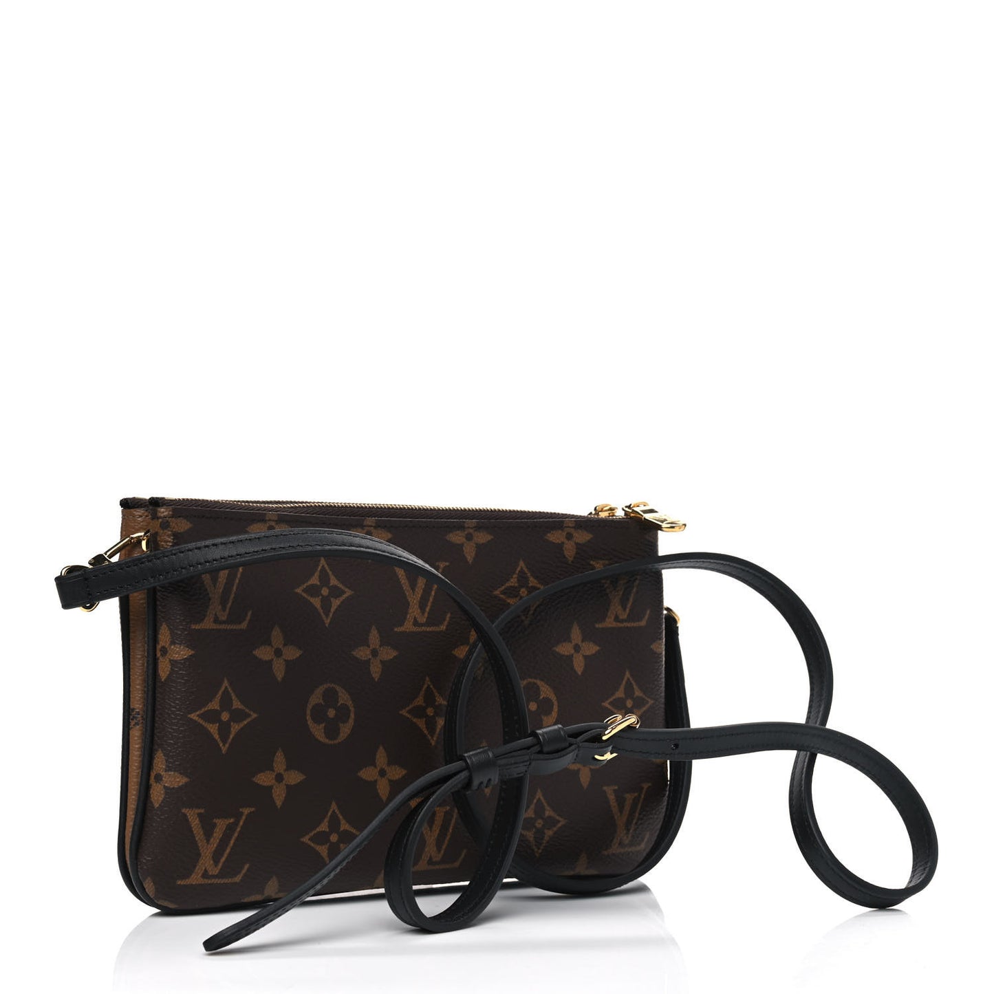 Reverse Monogram Giant Double Zip Pochette