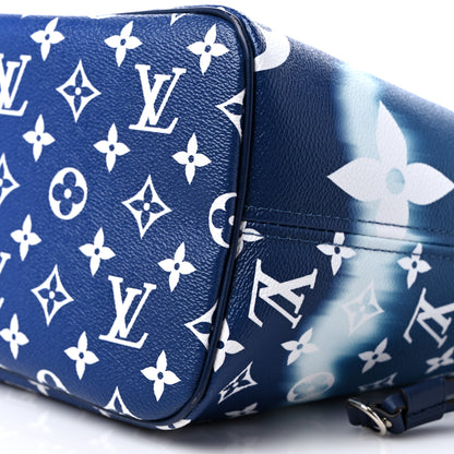 Louis Vuitton Monogram Escale Neverfull MM Blue 10 of 13