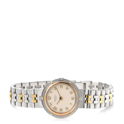 Hermes Stainless Steel 24mm Clipper Quartz Watch Gold 2 of 4