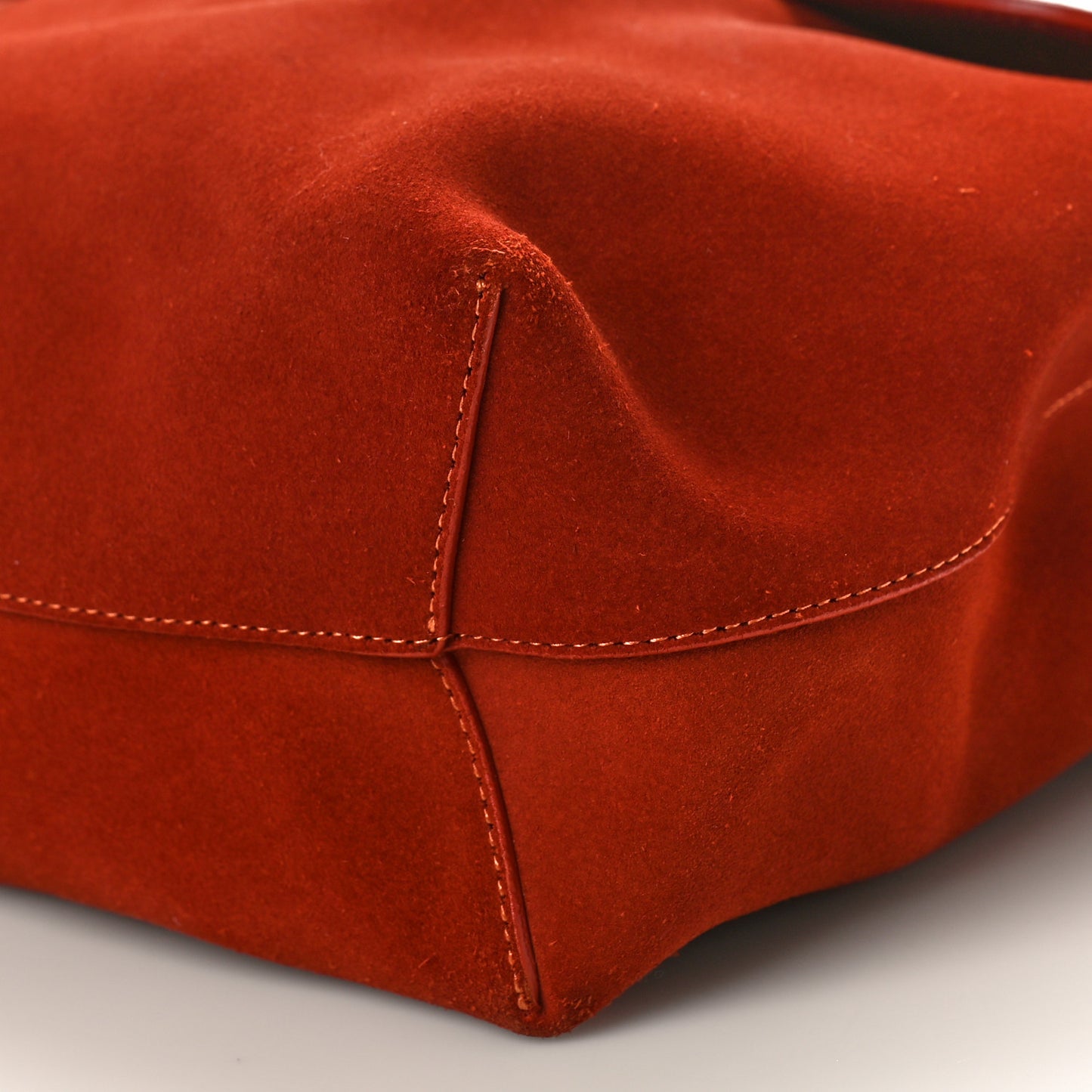 Suede Mini Lady Bag Brick