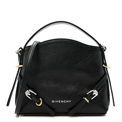 Givenchy Tumbled Calfskin Nano Voyou Bag Black 1 of 10