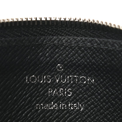 Louis Vuitton Metallic Taigarama Coin Card Holder Gunmetal Grey Black 6 of 6