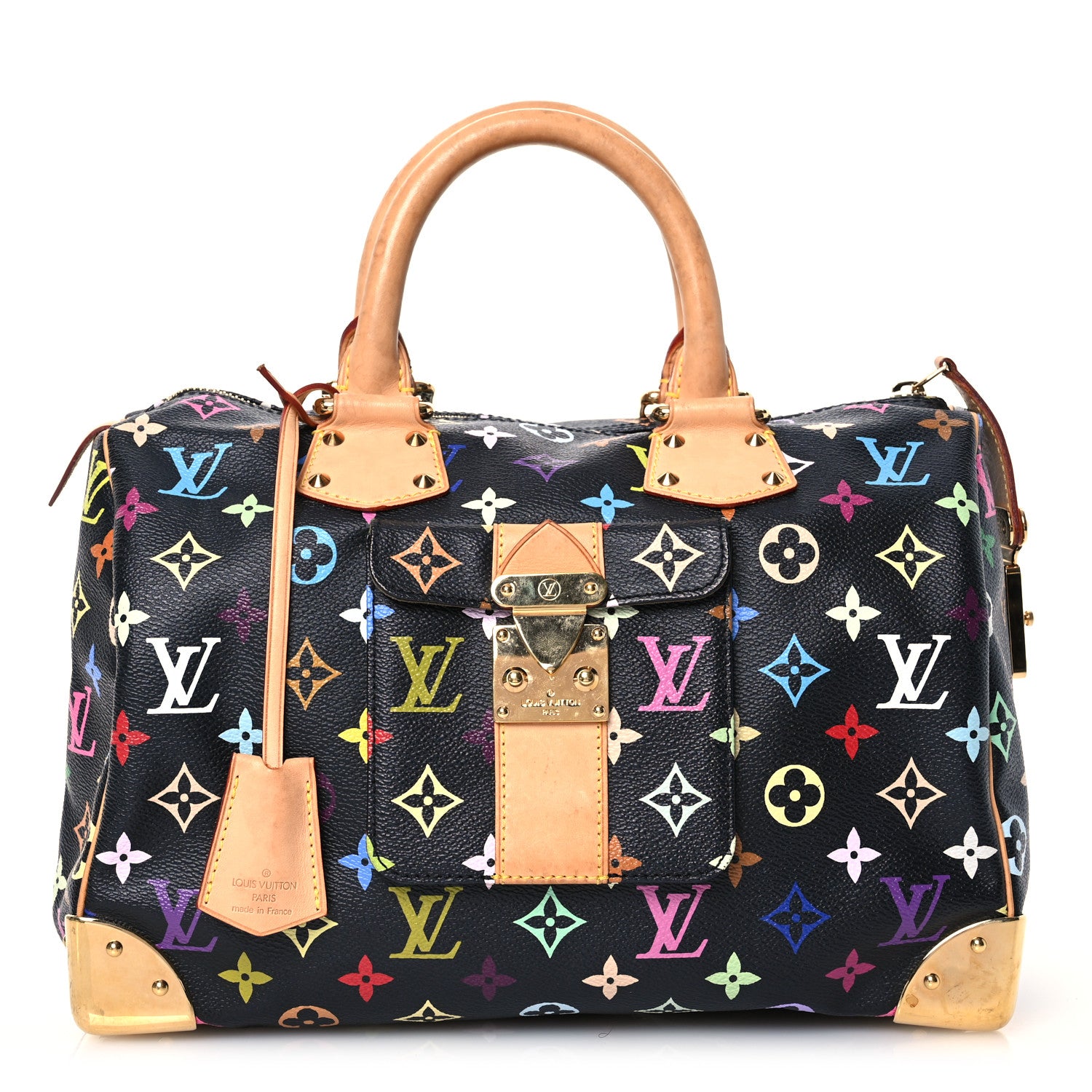 Louis Vuitton Monogram Multicolor Speedy 30 Black 1 of 15