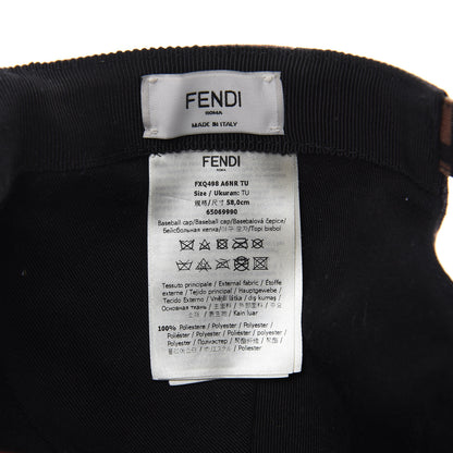 Fendi Canvas FF Reloaded Baseball Hat Tobacco Red 5 of 8