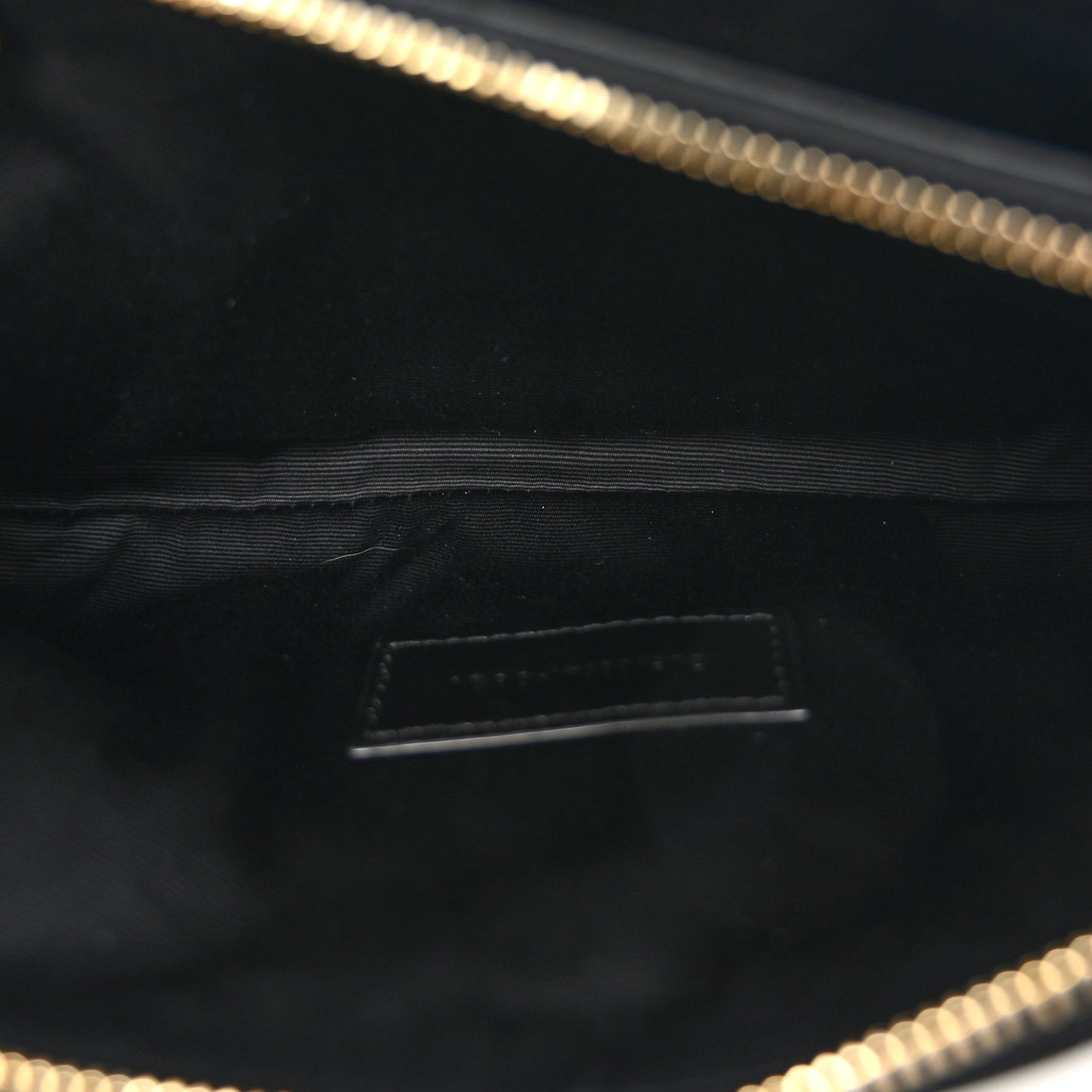 Grained Lambskin Quilted Mini Becky Double Zip Bag Black