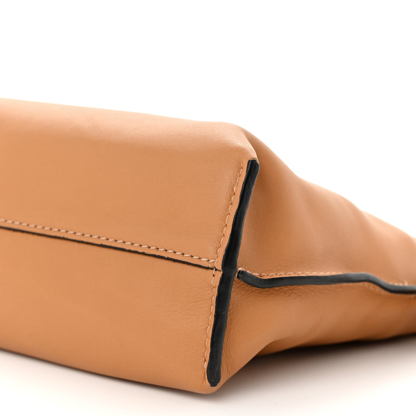 Calfskin Mini Flamenco Knot Clutch Warm Desert