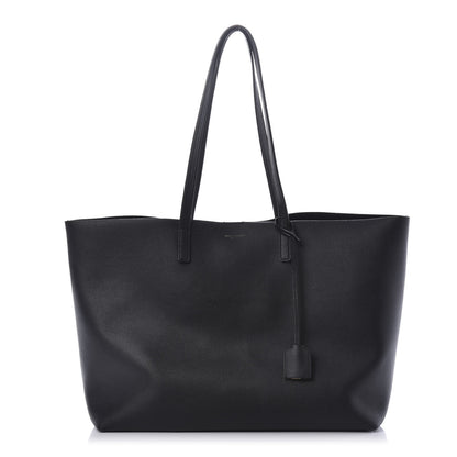 Saint Laurent Calfskin Large Shopping Tote Black 2 of 12