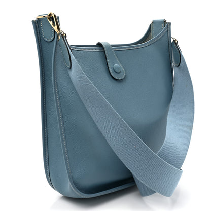 Hermes Epsom Evelyne PM Blue Jean 3 of 14
