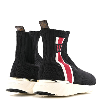 Louis Vuitton Stretch Fabric Aftergame Sneaker Boots 38 Black 5 of 9