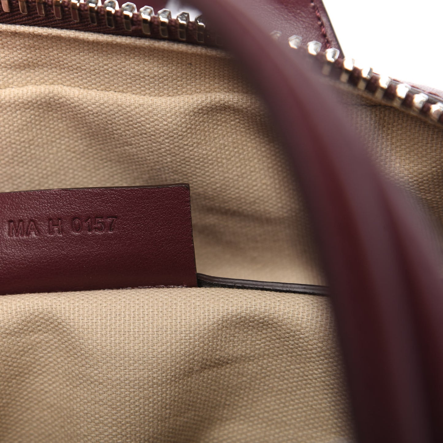 Calfskin Small Biker Nightingale Oxblood