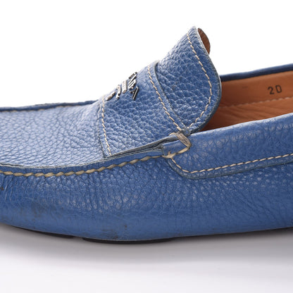 Prada Vitello Daino Loafers 8 Cobalto 12 of 15