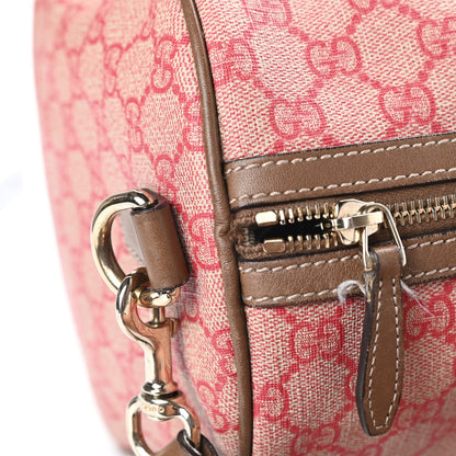 Gucci GG Supreme Monogram Medium Nice Boston Red 21 of 22