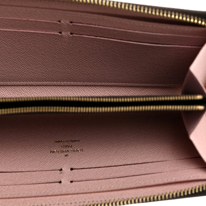Louis Vuitton Damier Ebene Clemence Wallet Rose Ballerine 5 of 7