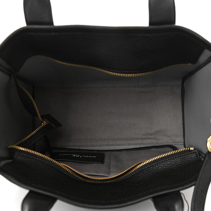 Marc Jacobs Grained Calfskin Medium The Tote Bag Black 4 of 9