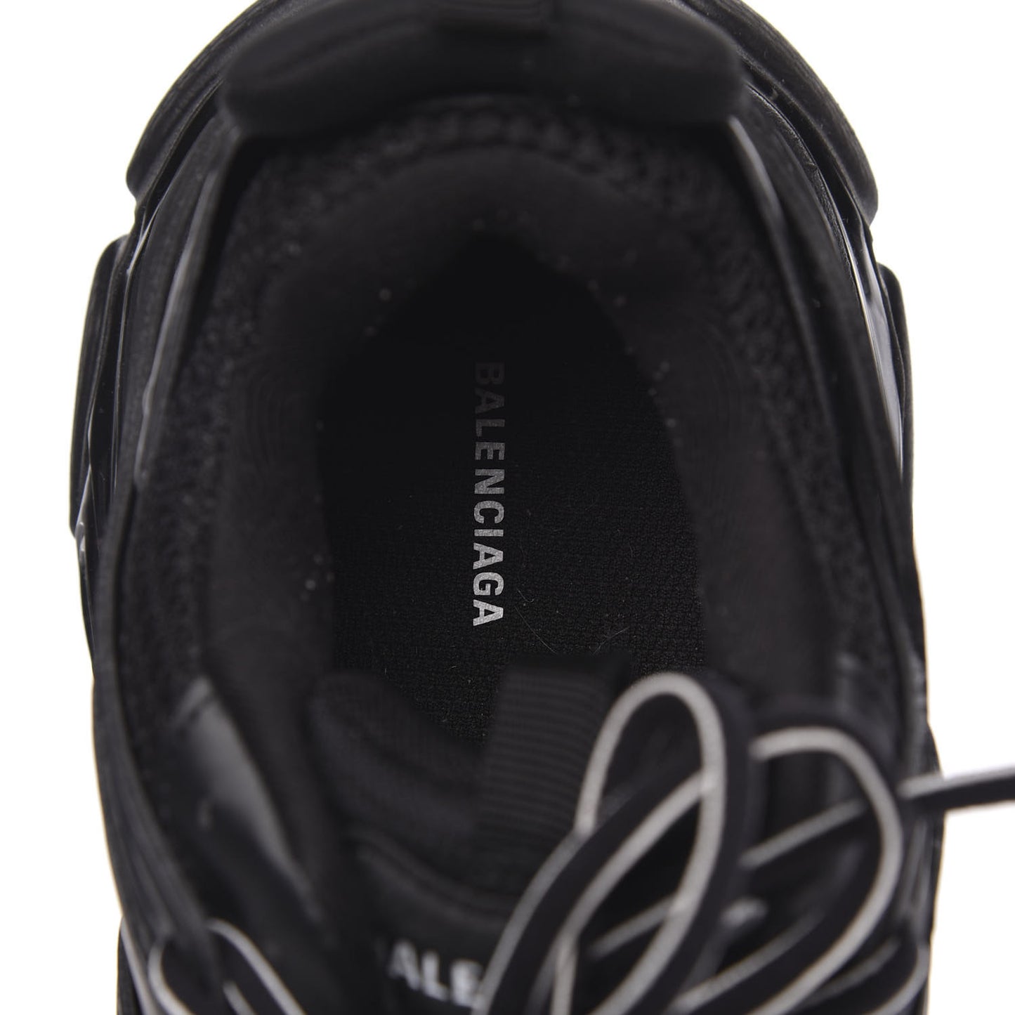 Mesh Nylon Track Sneakers 40 Black